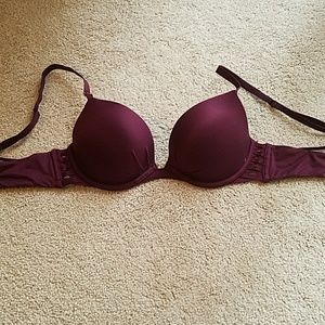 Victoria's secret 34b maroon push up bra